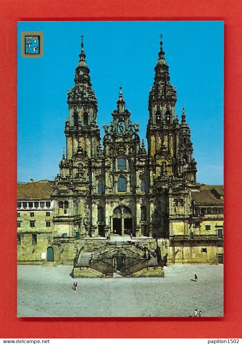E-Espagne-212PH SANTIAGO DE COMPOSTELA, Fachada Principal De La Catedral, BE - Santiago De Compostela