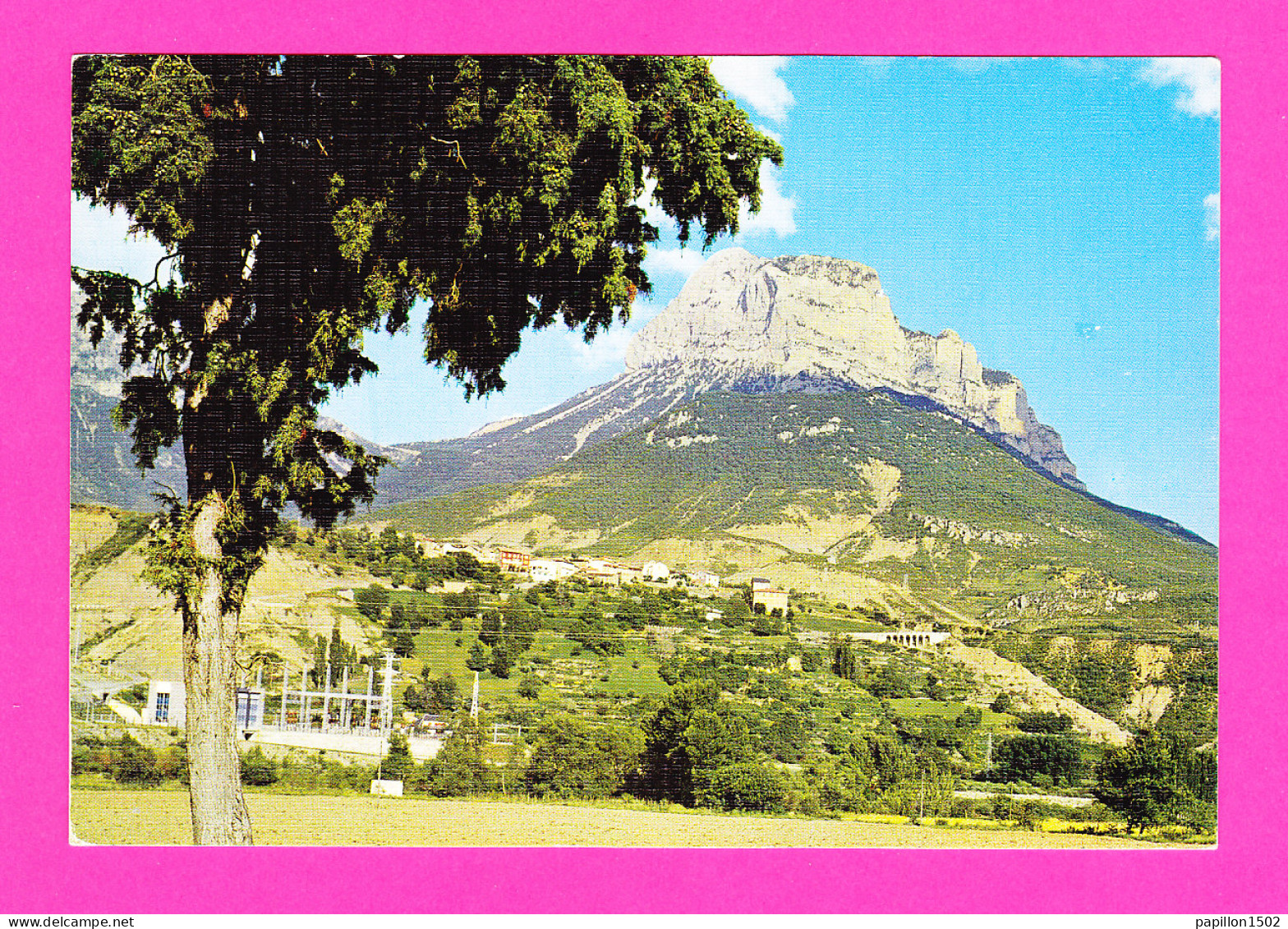 E-Espagne-285P LASPUNA, Vista Panoramica Y Pena Montanesa Al Fondo, BE - Huesca