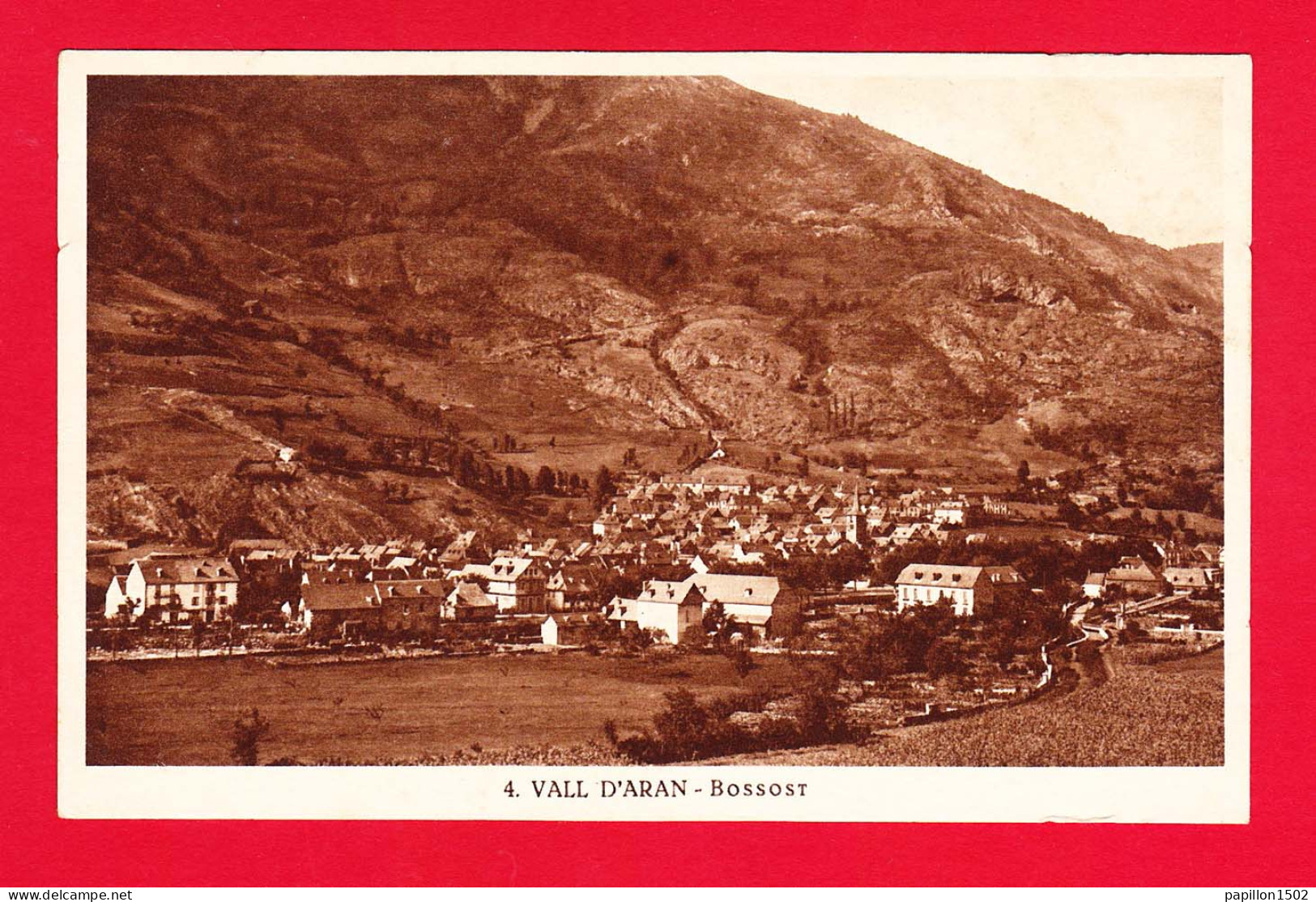 E-Espagne-352P6 VALL D'ARAN, BOSSOST, Vue Générale Sur La Ville, Cpa BE - Lérida