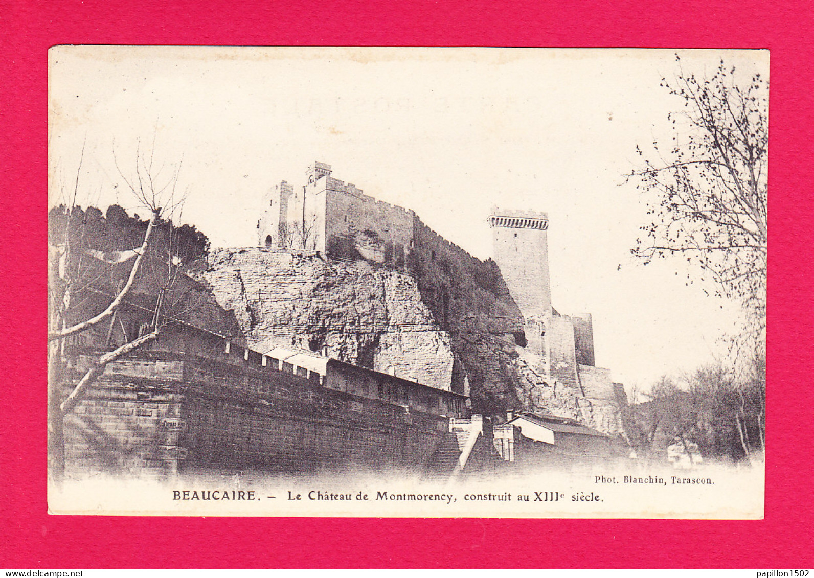 F-30-Beaucaire-05P1 Le Château De Montmorency Construit Au XIIIème Siècle, Cpa BE - Beaucaire