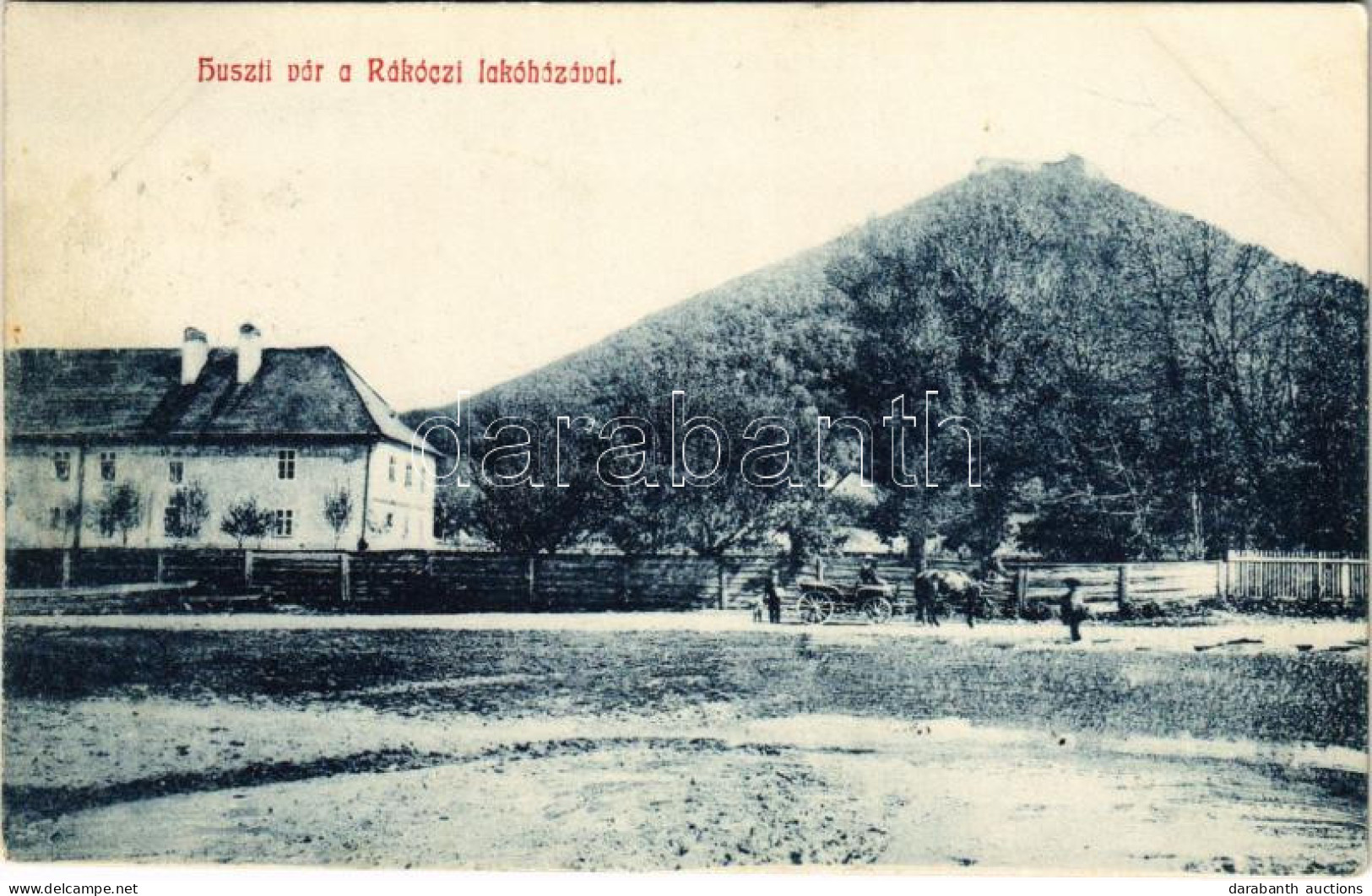 T2/T3 1911 Huszt, Chust, Khust; Vár A Rákóczi Házzal. Ausländer Ignác Kiadása / Castle (fl) - Unclassified