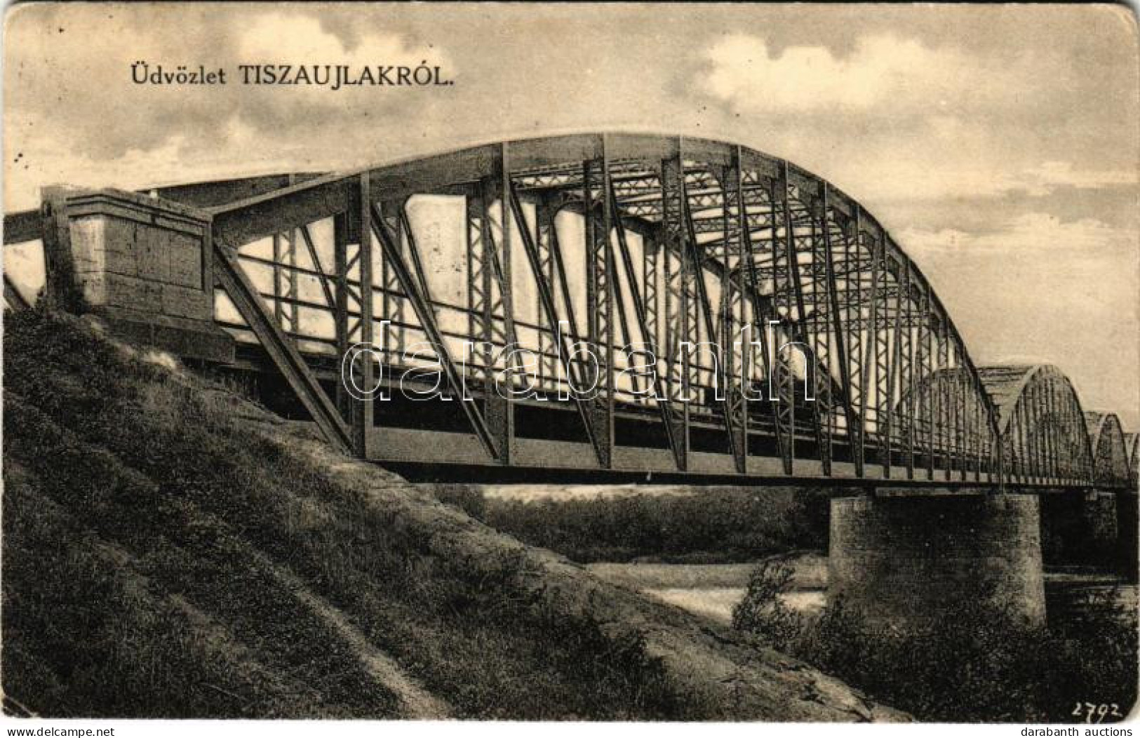 T2/T3 1931 Tiszaújlak, Vulok, Vilok, Vylok; Híd / Bridge (EK) - Zonder Classificatie