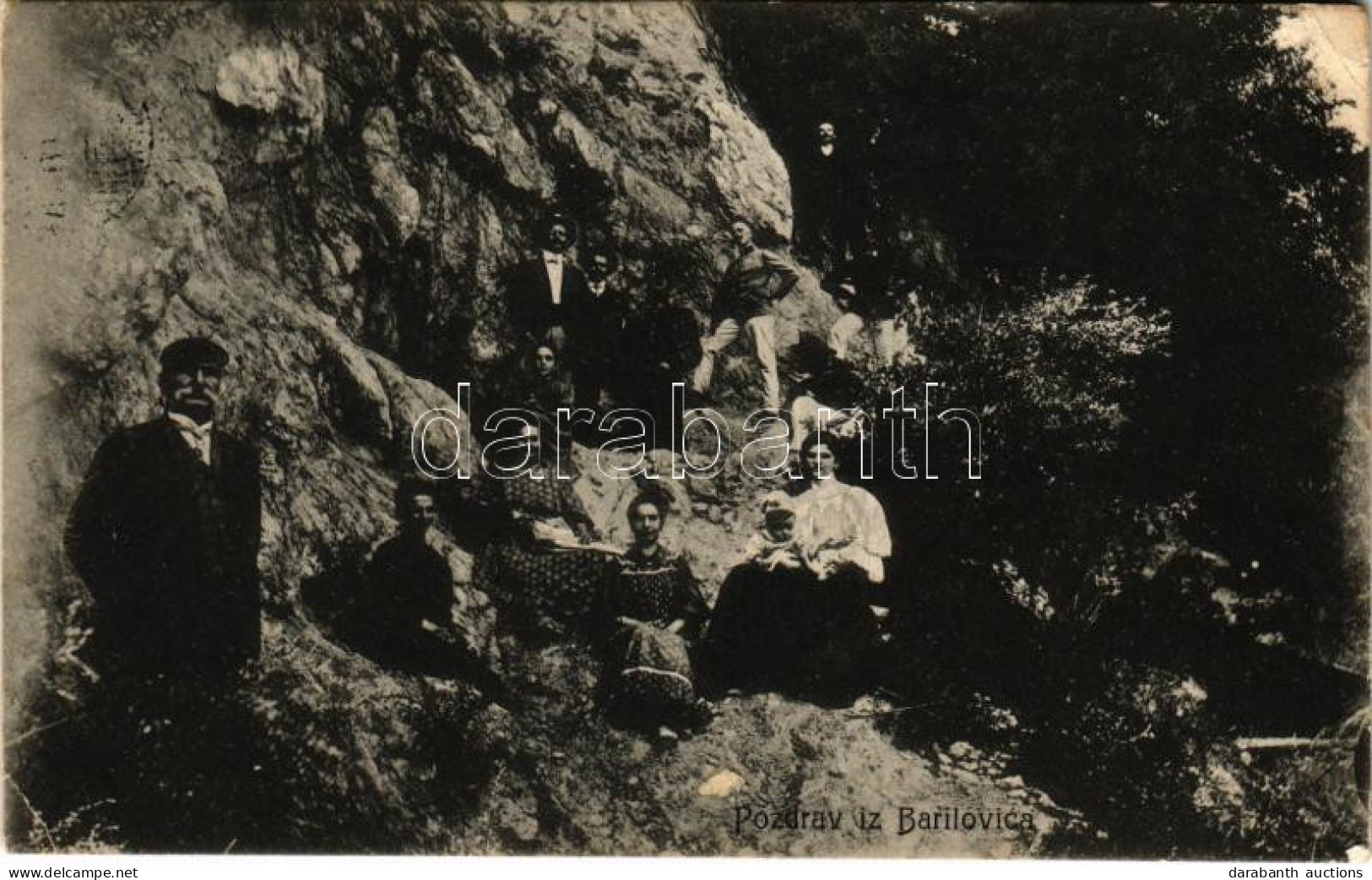 T2/T3 1908 Barilovic, Kirándulók. M. Fogina Kiadása / Hiking (EK) - Ohne Zuordnung