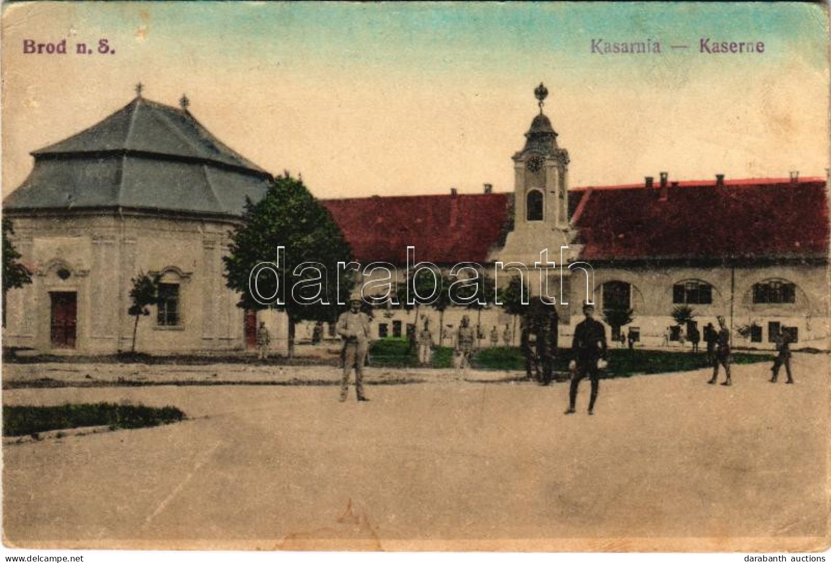 T2/T3 1918 Bród, Nagyrév, Slavonski Brod, Brod Na Savi; Kasarnia / Kaserne / Laktanya / Military Barracks (EK) - Ohne Zuordnung