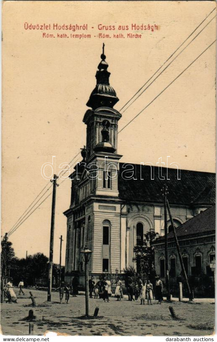T3 1908 Hódság, Odzaci; Római Katolikus Templom. W.L. 1994 / Church (szakadás / Tear) - Non Classés