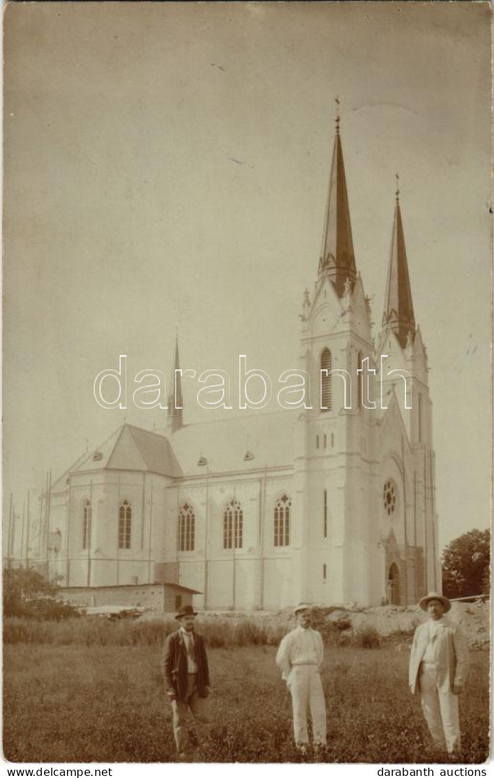 T2/T3 1907 Ófutak, Futak, Futog; Római Katolikus Templom építés Közben / Church Construction. Photo (fl) - Zonder Classificatie