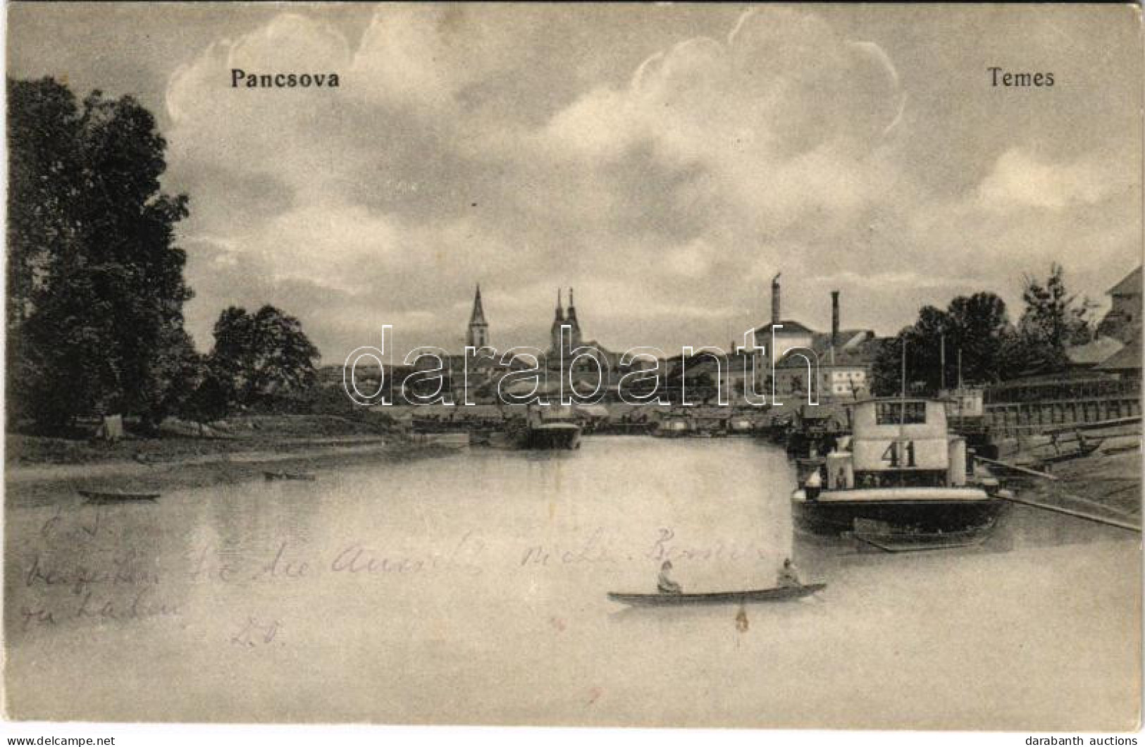 T2 1914 Pancsova, Pancevo; Temes Folyópart / Timis Riverside - Ohne Zuordnung