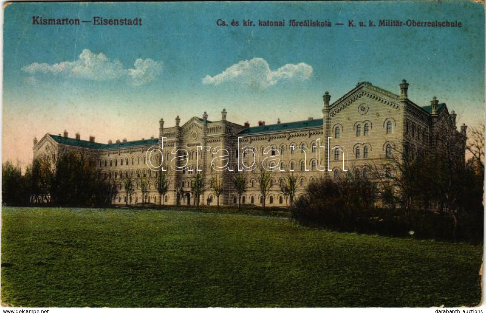 T2/T3 1916 Kismarton, Eisenstadt; Cs. és Kir. Katonai Főreáliskola. Josef Popper Kiadása / K.u. Königl. Militär Oberreal - Non Classés