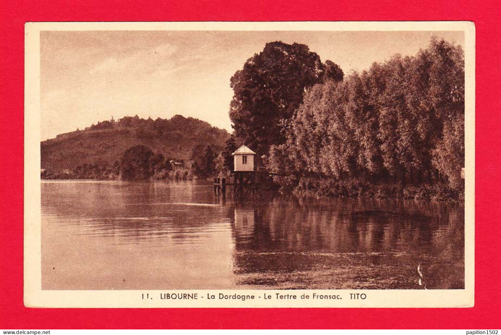 F-33-Libourne-02P6 La Dordogne, Le Tertre De Fronsac, Cpa BE - Libourne