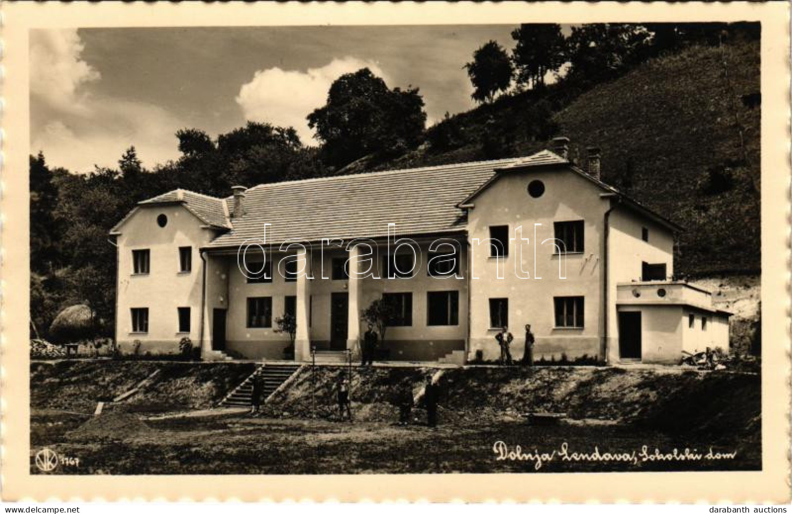 ** T1 Alsólendva, Alsó-Lendva, Dolnja Lendava; Sokol Ház (volt Levente Otthon) / Sokolski Dom / Sokol Building. Photo - Ohne Zuordnung