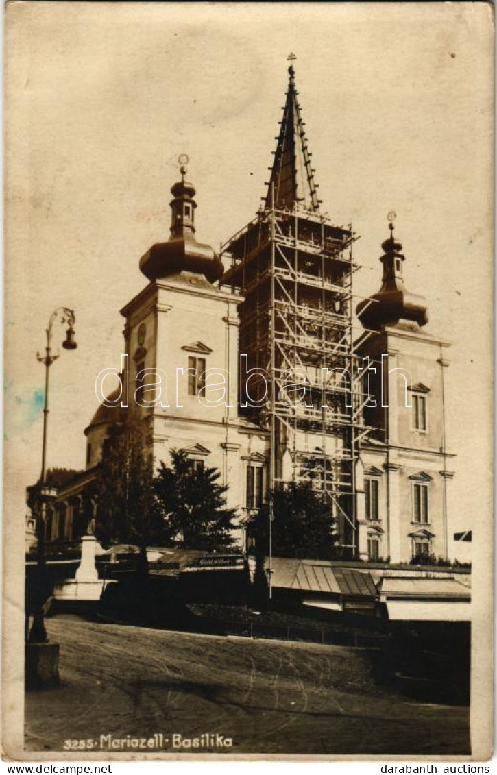 T2/T3 1929 Mariazell (Steiermark), Basilika / Pilgrimage Church Under Renovation (fl) - Ohne Zuordnung