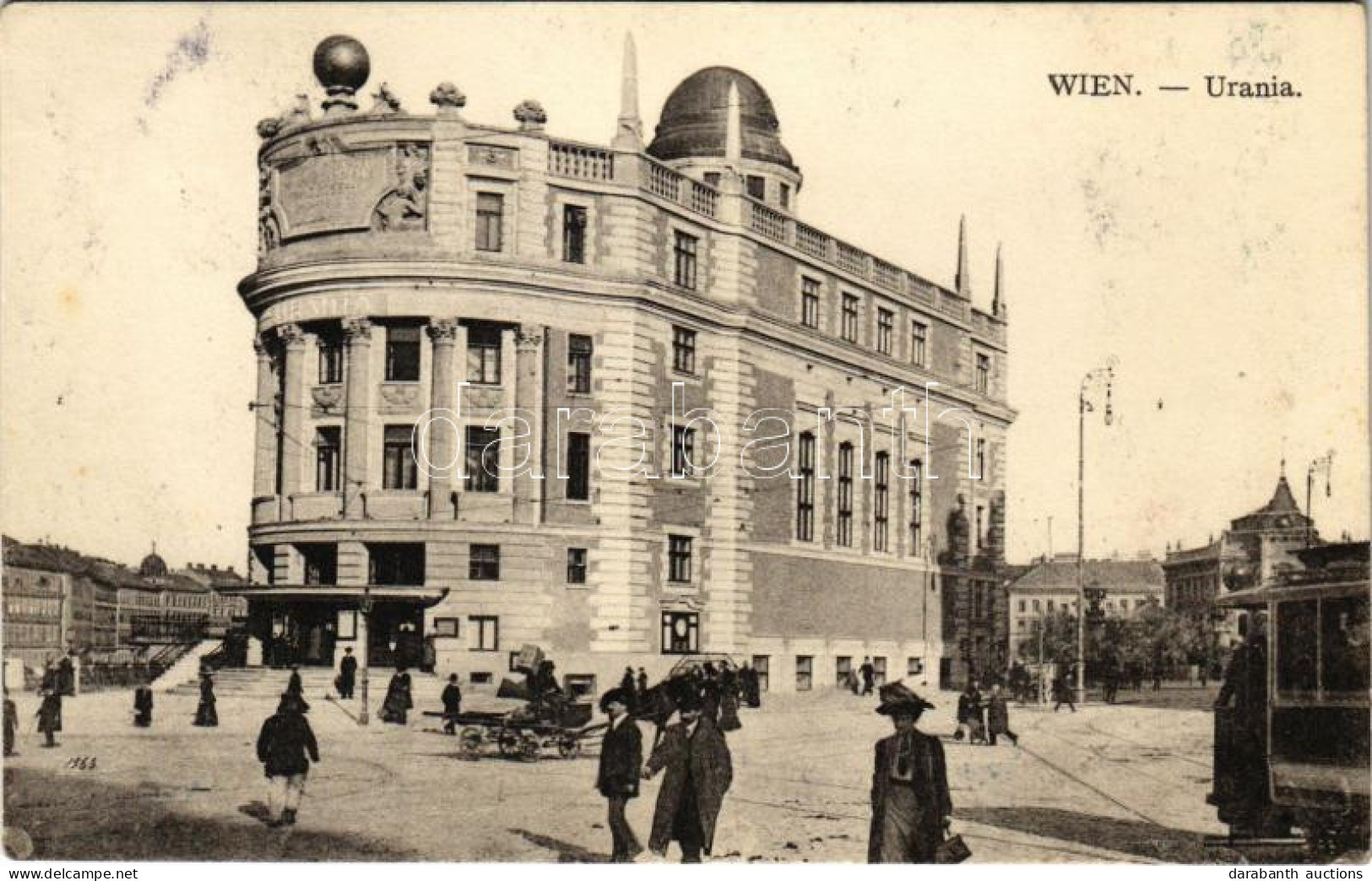T2/T3 1916 Wien, Vienna, Bécs; Urania Observatory And Educational Facility, Tram (EK) - Unclassified