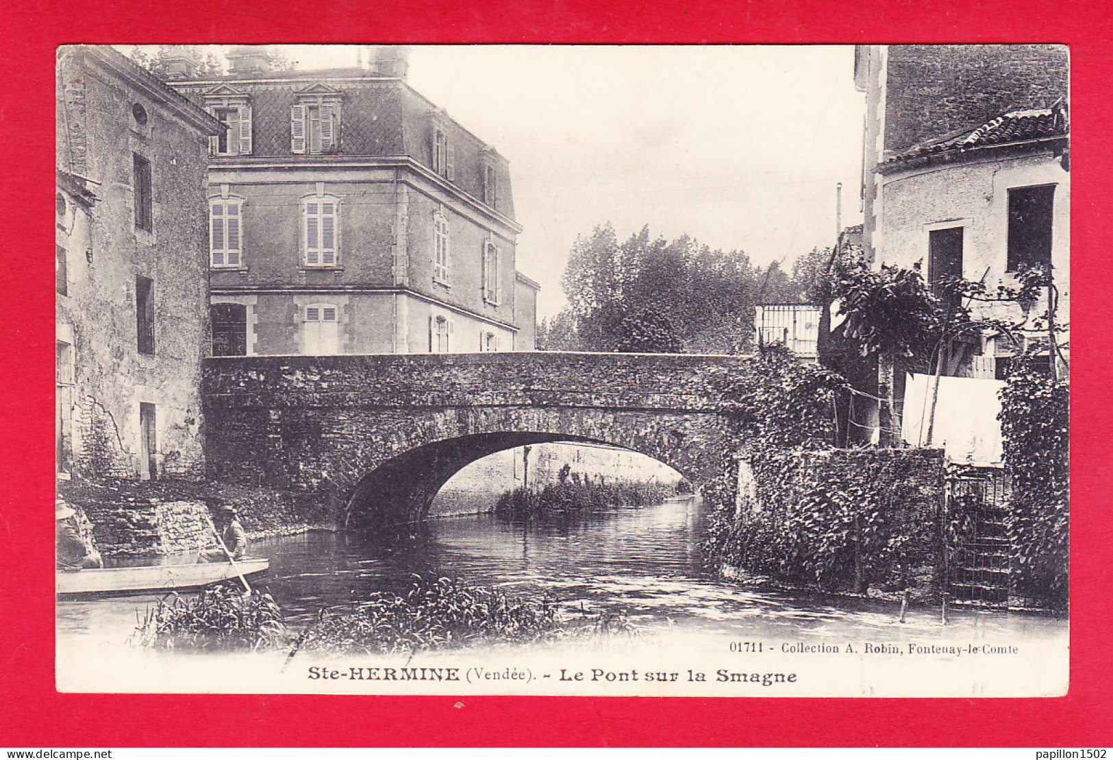 F-85-Sainte Hermine-02Ph46  Le Pont Sur La Smagne, Cpa BE - Sainte Hermine