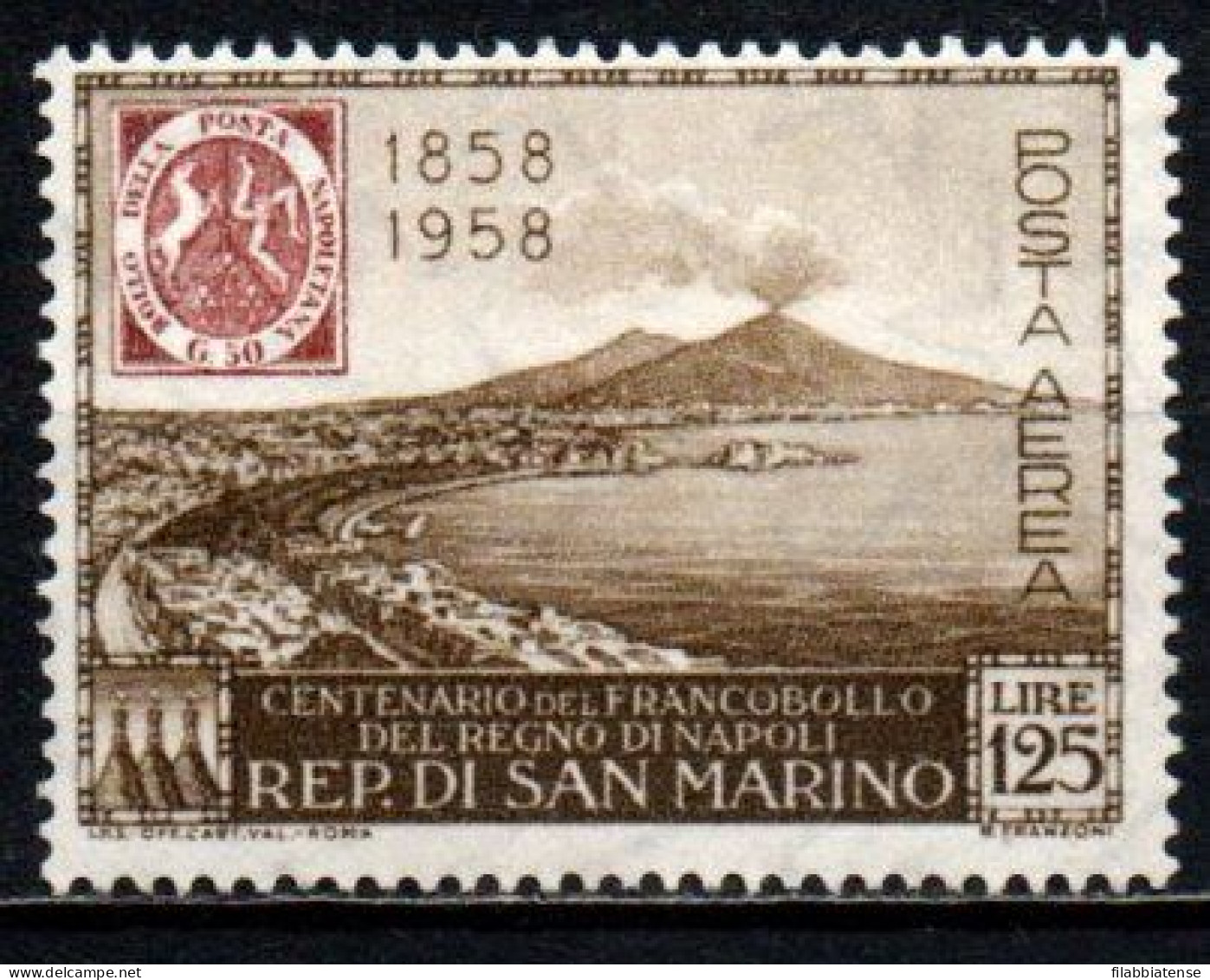 1958 - San Marino PA 121 Francobolli Del Regno Di Napoli   ++++++++ - Ongebruikt