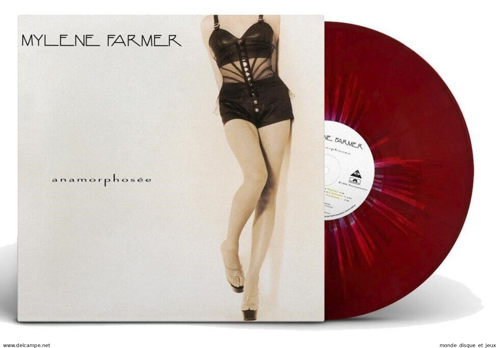 Mylene Farmer Album 33Tours Anamorphosée Exclusivité Vinyle Couleur Rouge Splatter - Otros - Canción Francesa