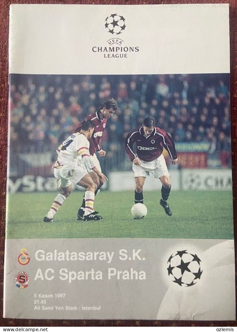 GALATASARAY, SPARTA PRAHA  ,CHAMPIONS LEAGUE   ,MATCH SCHEDULE 1997 - Libri