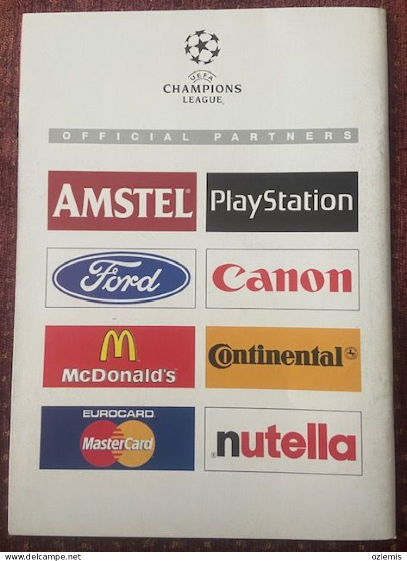 GALATASARAY, SPARTA PRAHA  ,CHAMPIONS LEAGUE   ,MATCH SCHEDULE 1997 - Libros