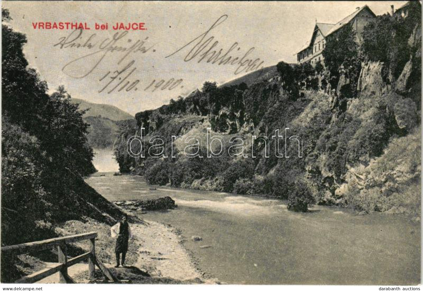 T2/T3 1900 Jajce, Vrbastal Bei Jajce / Riverside, Valley (EK) - Ohne Zuordnung