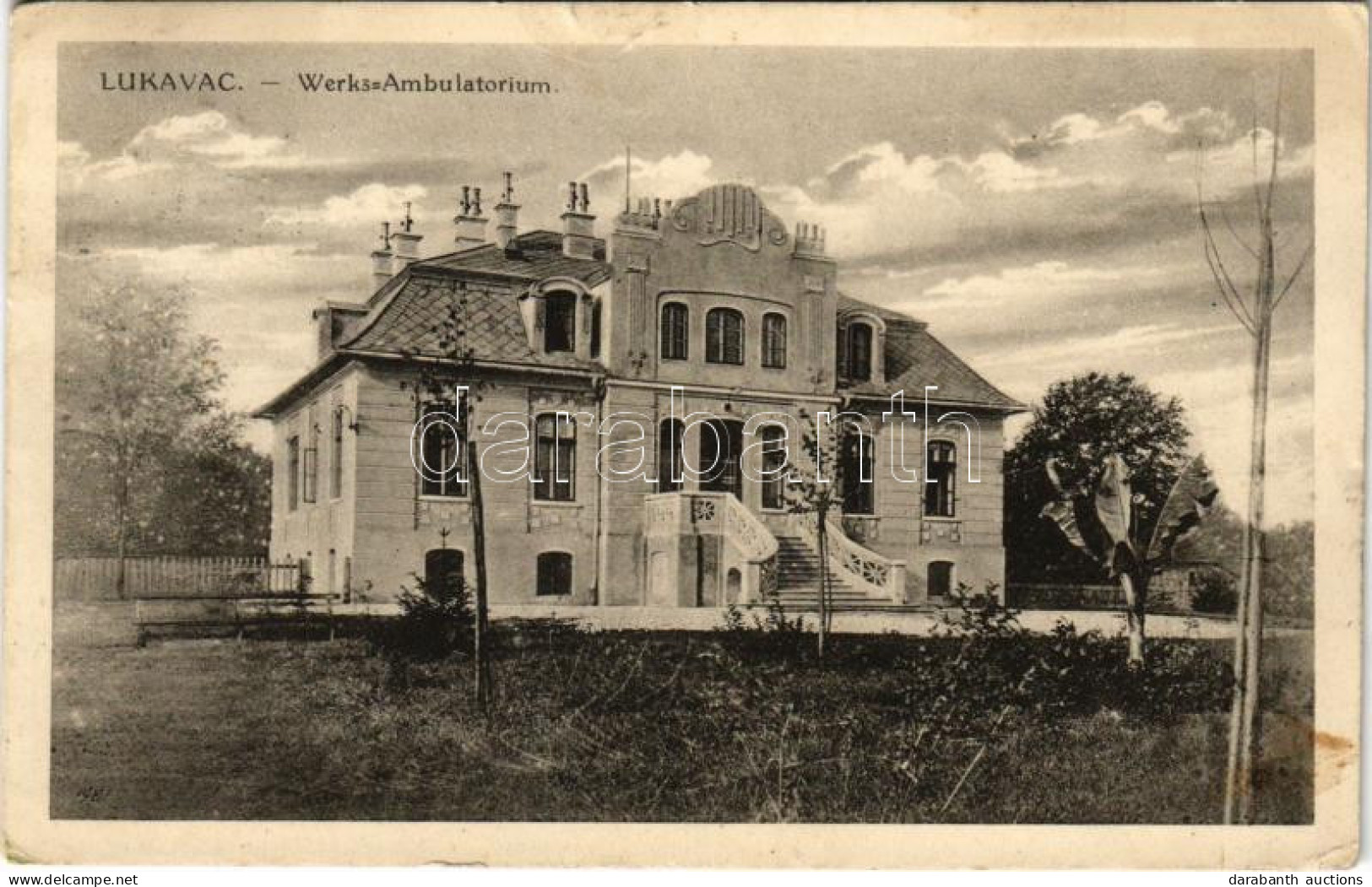 T2/T3 1917 Lukavac, Werks-Ambulatorium / Factory Outpatient Clinic, Hospital (small Tear) - Ohne Zuordnung