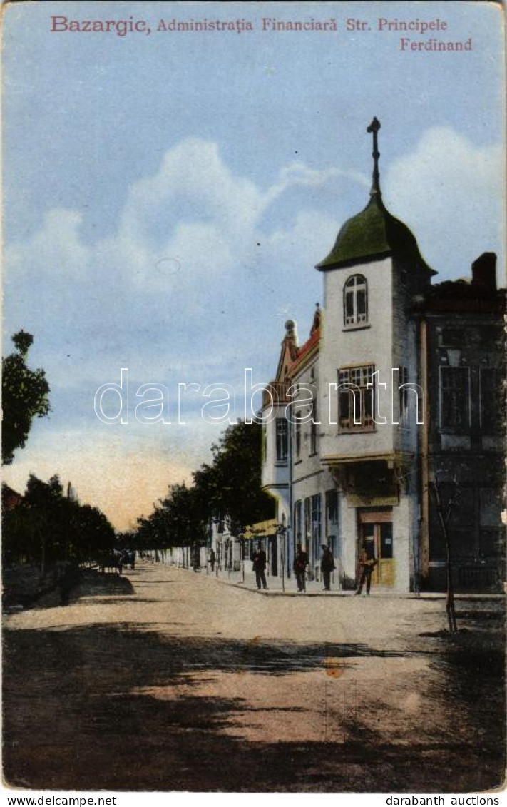 T2/T3 1918 Dobrich, Bazargic (Romania Between 1913-1940); Administratia Financiara, Strada Principele Ferdinand / Financ - Non Classés