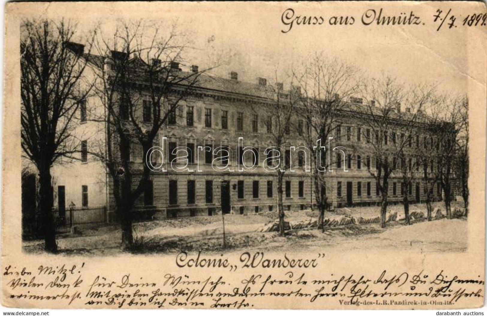 * T3/T4 1899 (Vorläufer) Olomouc, Olmütz; Colonie "Wanderer" / Colony (wet Damage) - Non Classés