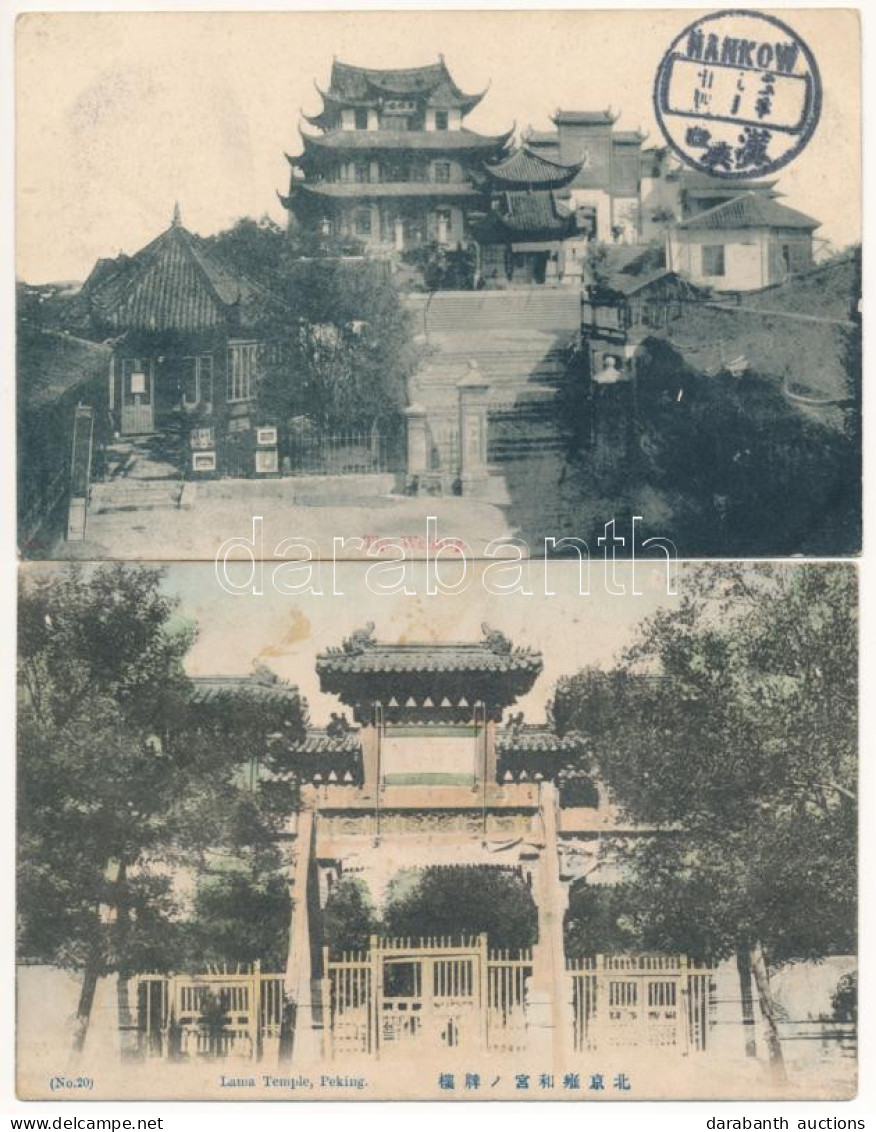 **, * China - 4 Db RÉGI Kínai Város Képeslap / 4 Pre-1945 Chinese Town-view Postcards - Non Classés