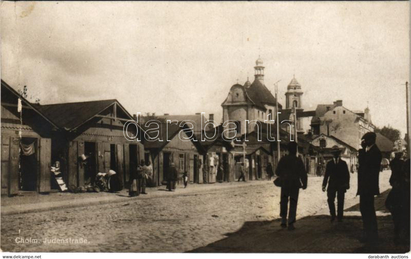 T3/T4 1917 Chelm, Kulm, Holm, Cholm; Judenstrasse / Jewish Street (fa) - Ohne Zuordnung