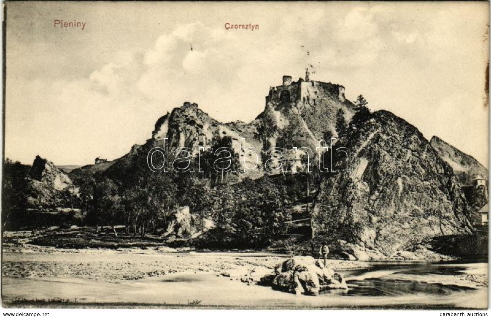 ** T2/T3 Csorsztin, Csorsztyn, Czorsztyn; Pieniny, Czorsztyn. A. Szubert / Vár / Castle (fl) - Unclassified