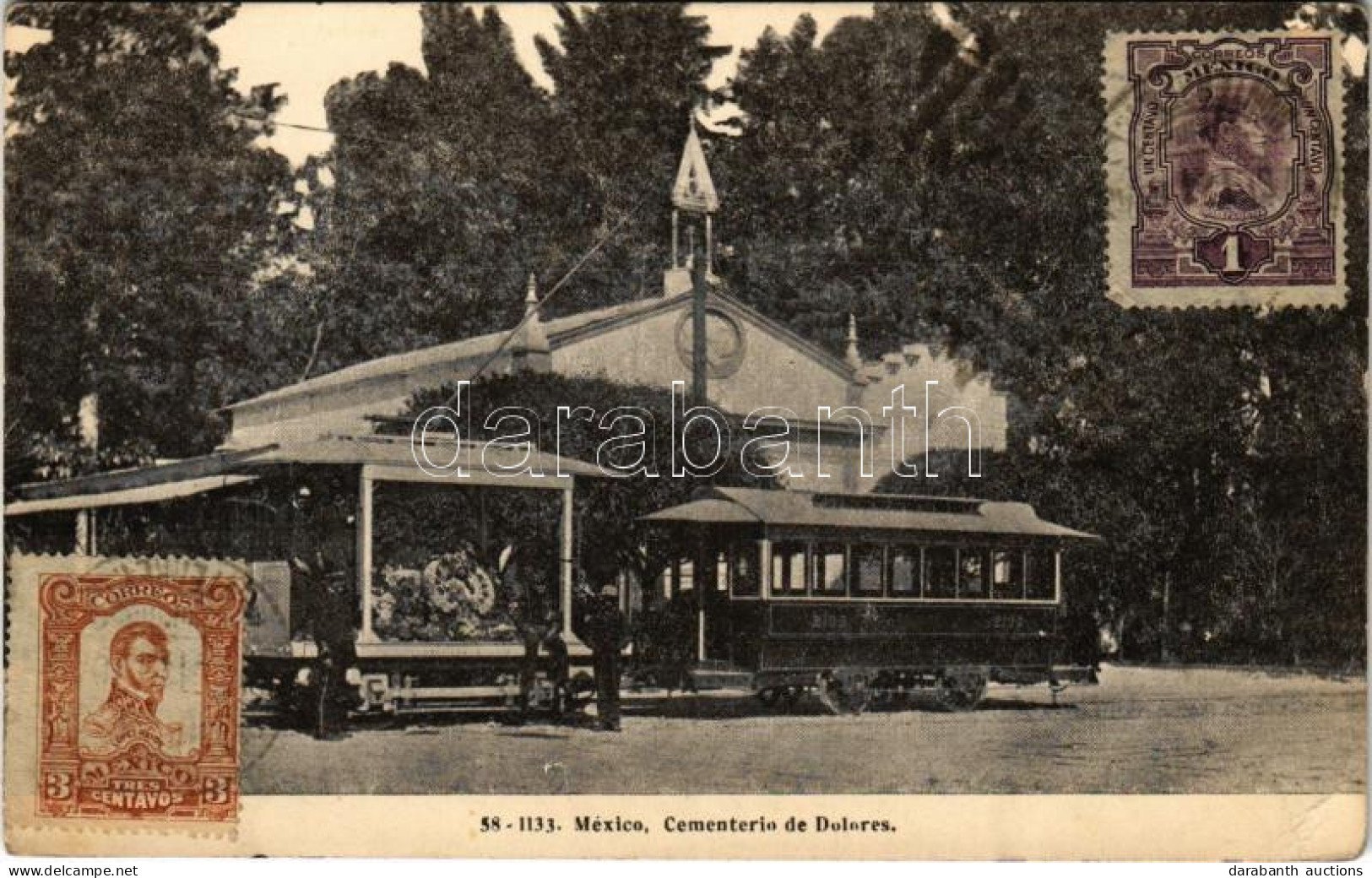 T2/T3 Mexico City, Cementerio De Dolores / Cemetery, Tram (EK) - Non Classés