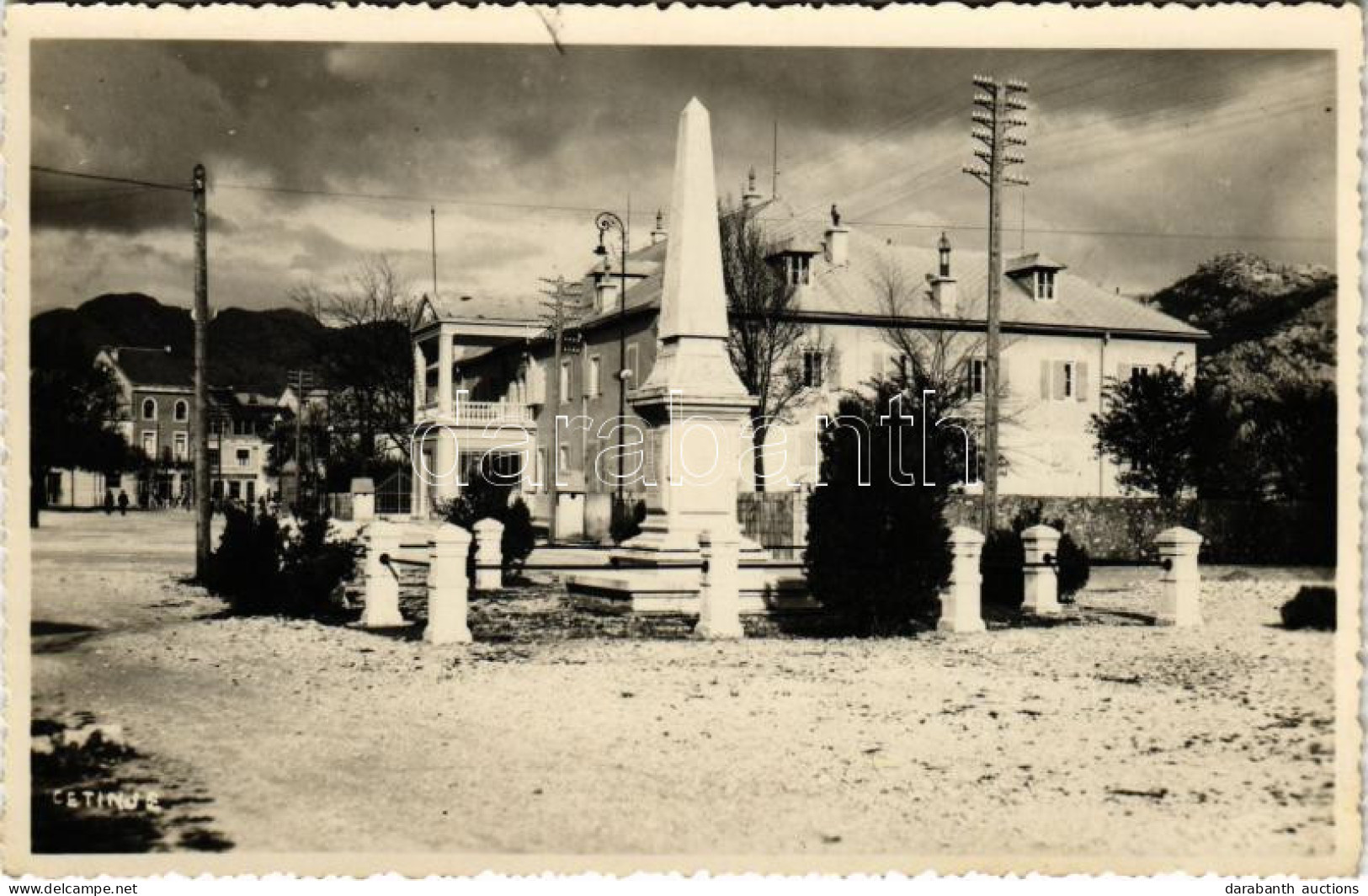 * T2 1938 Cetinje, Cettinje, Cettigne; Royal Palace, Monument. Foto-Atelje L. Cirigovic (Kotor) Photo - Unclassified