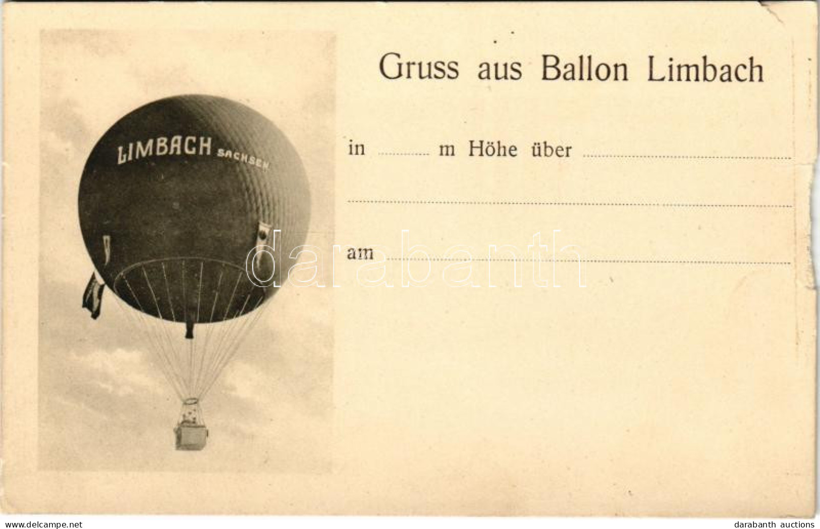 * T4 Limbach-Oberfrohna (Sachsen), Gruss Aus Ballon Limbach (b) - Non Classés