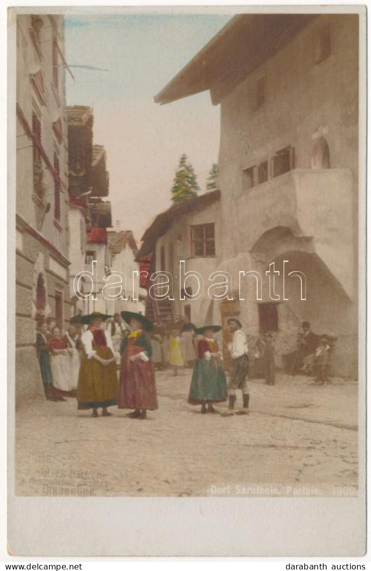 ** T2/T3 Sarentino, Sarnthein, Sarntal (Südtirol); Street. Fritz Gratl Hand-coloured Photo (fl) - Non Classés