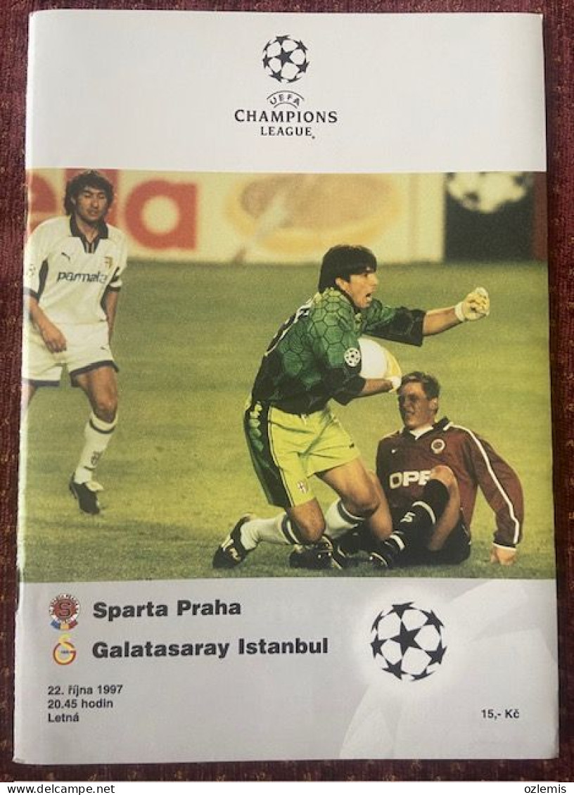 SPARTA PRAHA ,GALATASARAY  ,CHAMPIONS LEAGUE   ,MATCH SCHEDULE 1997 - Books