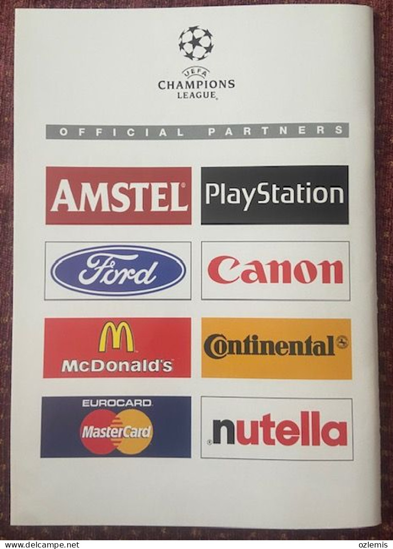 SPARTA PRAHA ,GALATASARAY  ,CHAMPIONS LEAGUE   ,MATCH SCHEDULE 1997 - Boeken