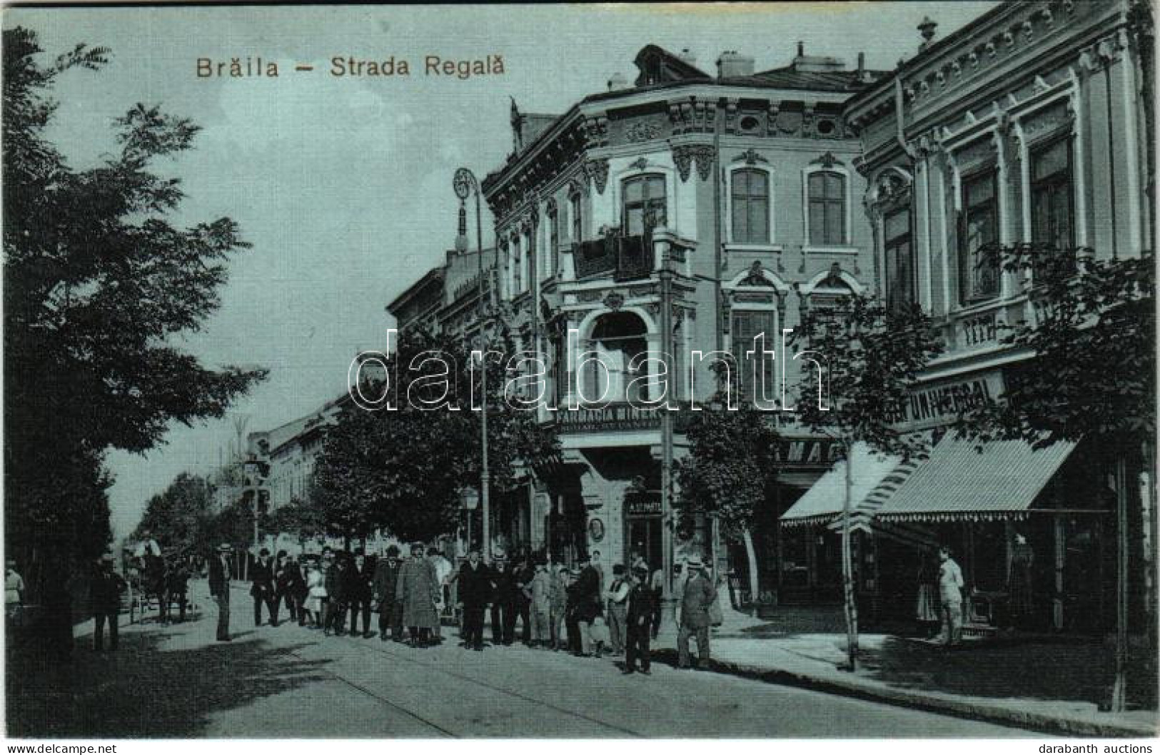 ** T1 Braila, Strada Regala, Farmacia Minerva, Universal / Street, Pharmacy, Shops. Georges Kostomyris - Ohne Zuordnung