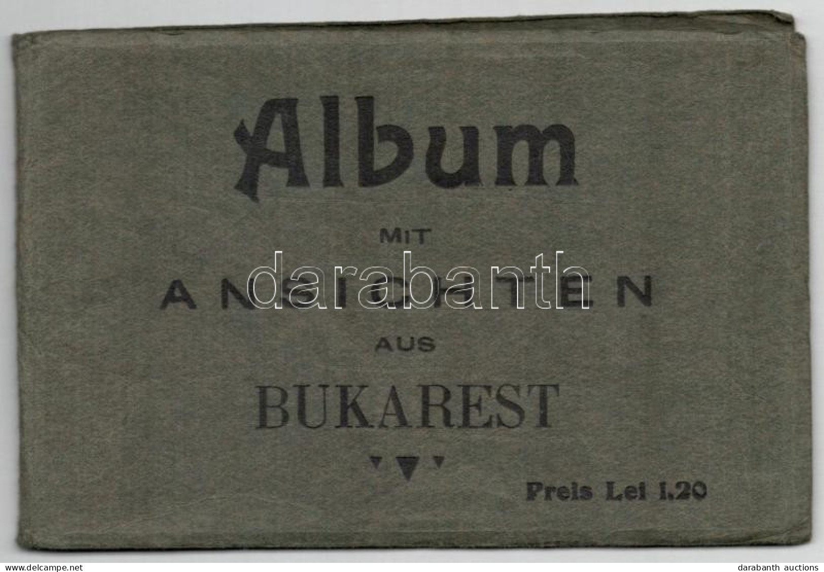 ** Bucharest, Bukarest, Bucuresti, Bucuresci; Depositul A.M. Horovitz - Pre-1945 Leporello Postcard Booklet With 9 Postc - Non Classificati