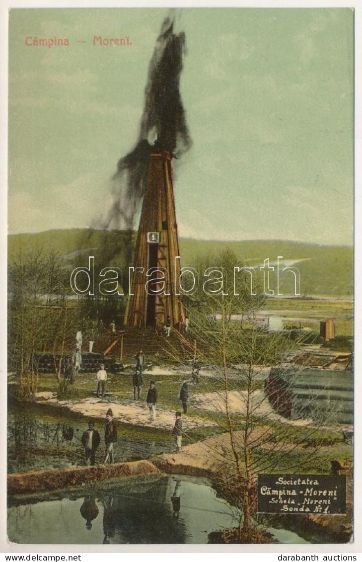 T2/T3 1907 Moreni, Societatea Campia-Moreni Schela Moreni Sonda No. 1. / Oil Factory, Oil Well (EK) - Non Classificati