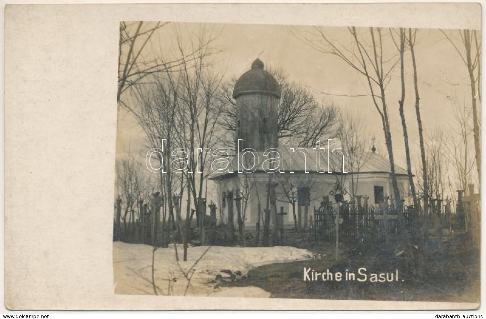 ** T2/T3 Sasul, Kirche / Templom Télen / Church In Winter. Photo - Ohne Zuordnung