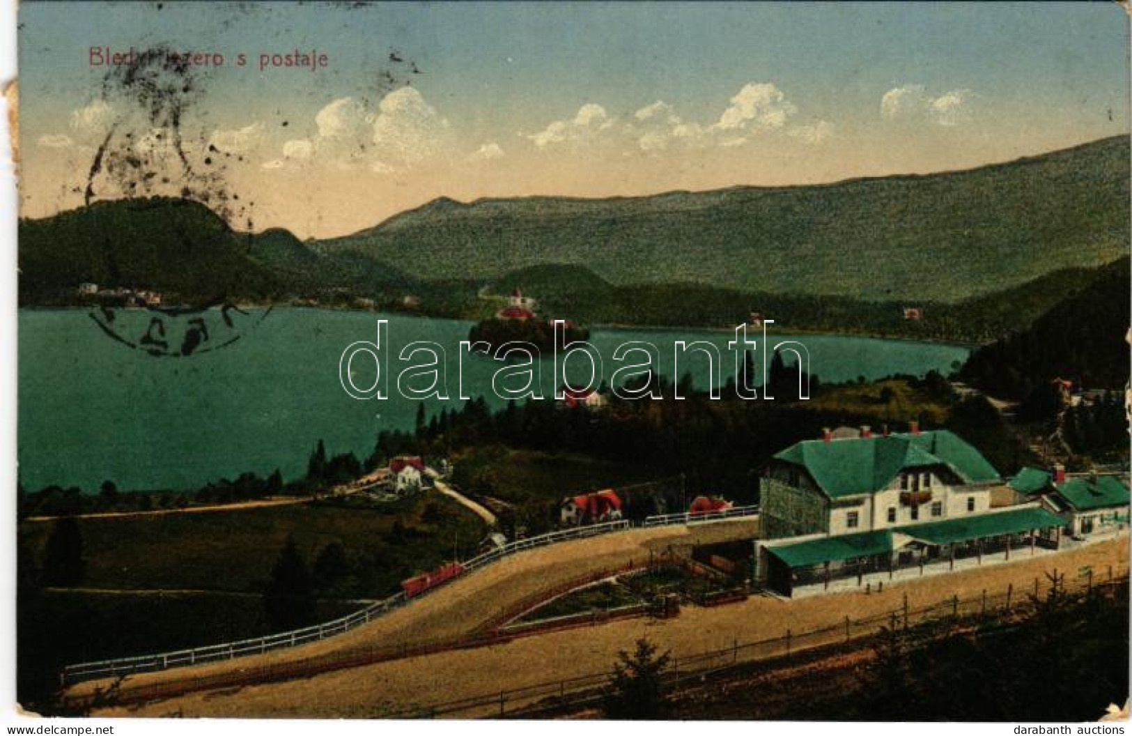 T2 1922 Bled, Veldes; Jezero S Postaje / Lake And Railway Station - Ohne Zuordnung