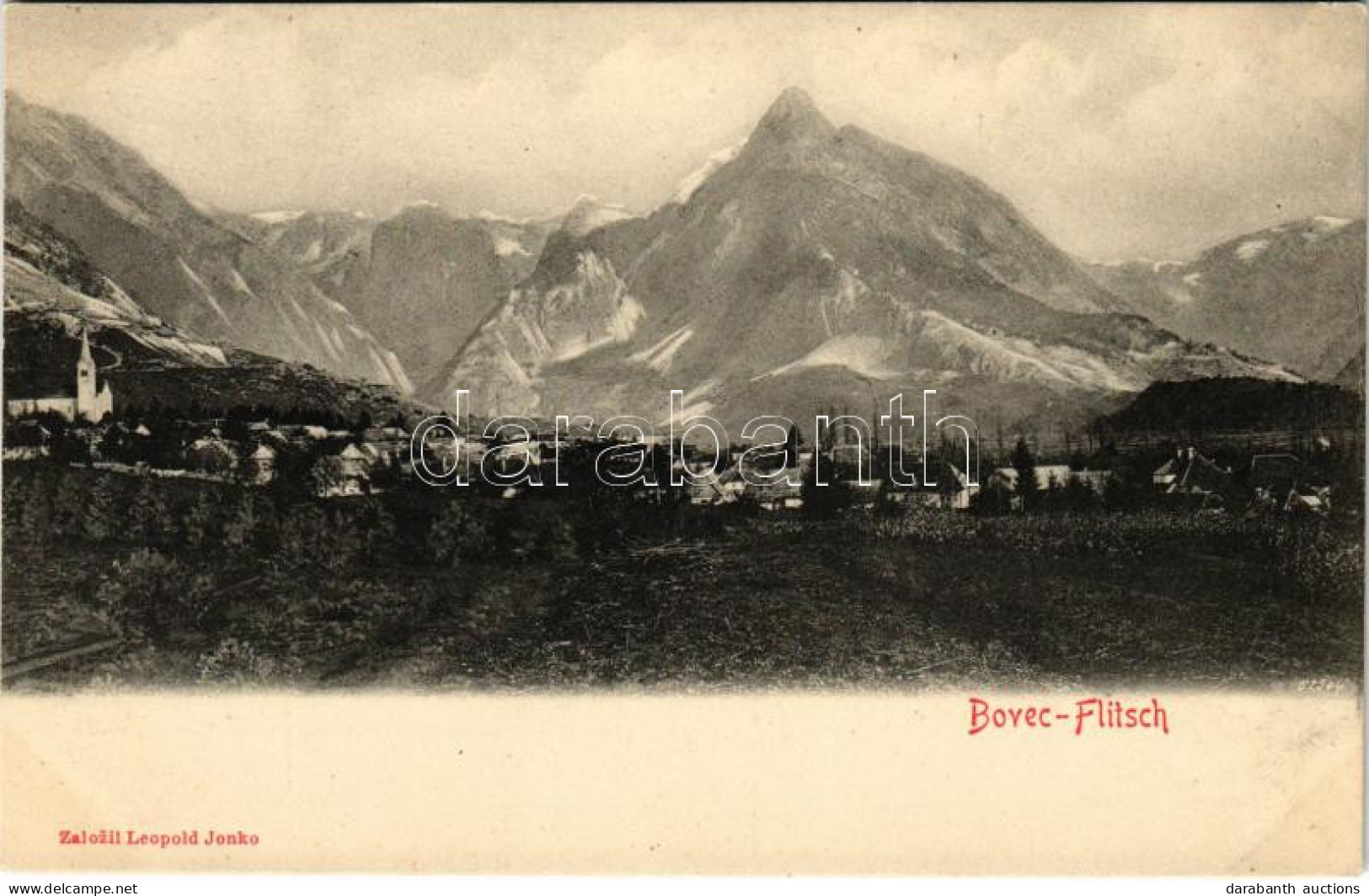 ** T1/T2 Bovec, Flitsch; Zalozil Leopold Jonko - Non Classés