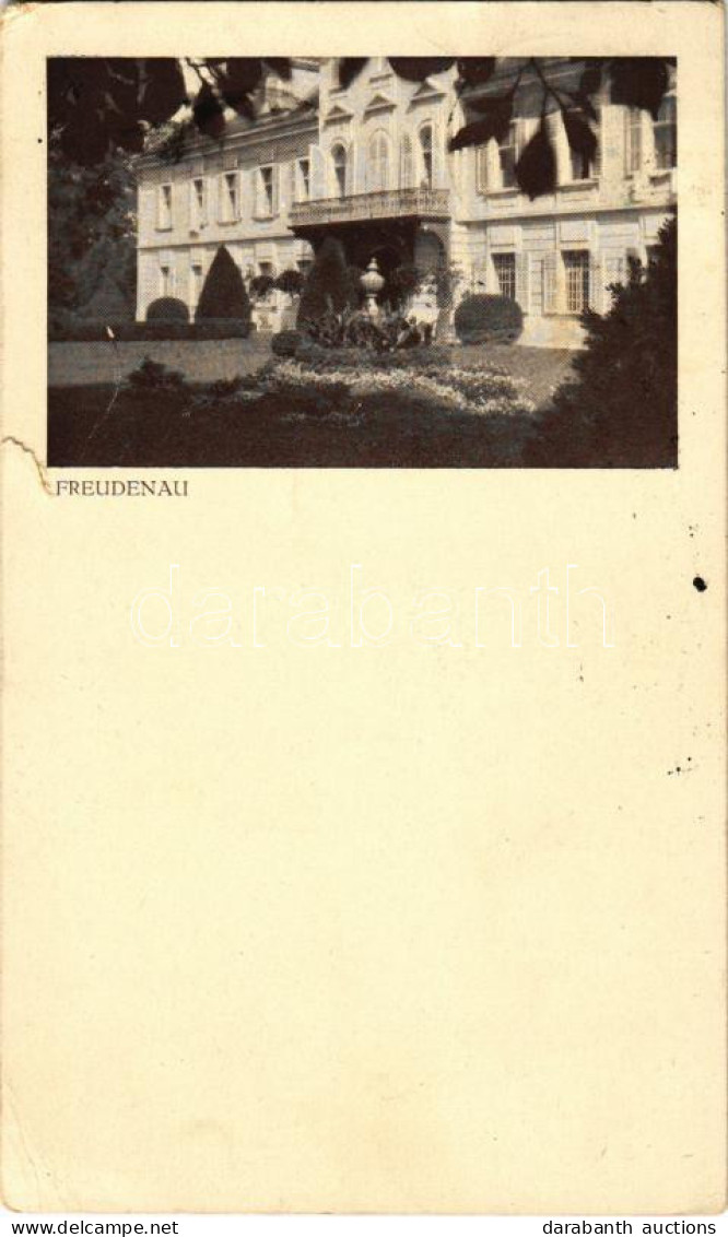T3 1927 Crnci, Schirmdorf (Apace); Freudenau Mansion, Castle / Meinlov Grad (tear) - Ohne Zuordnung
