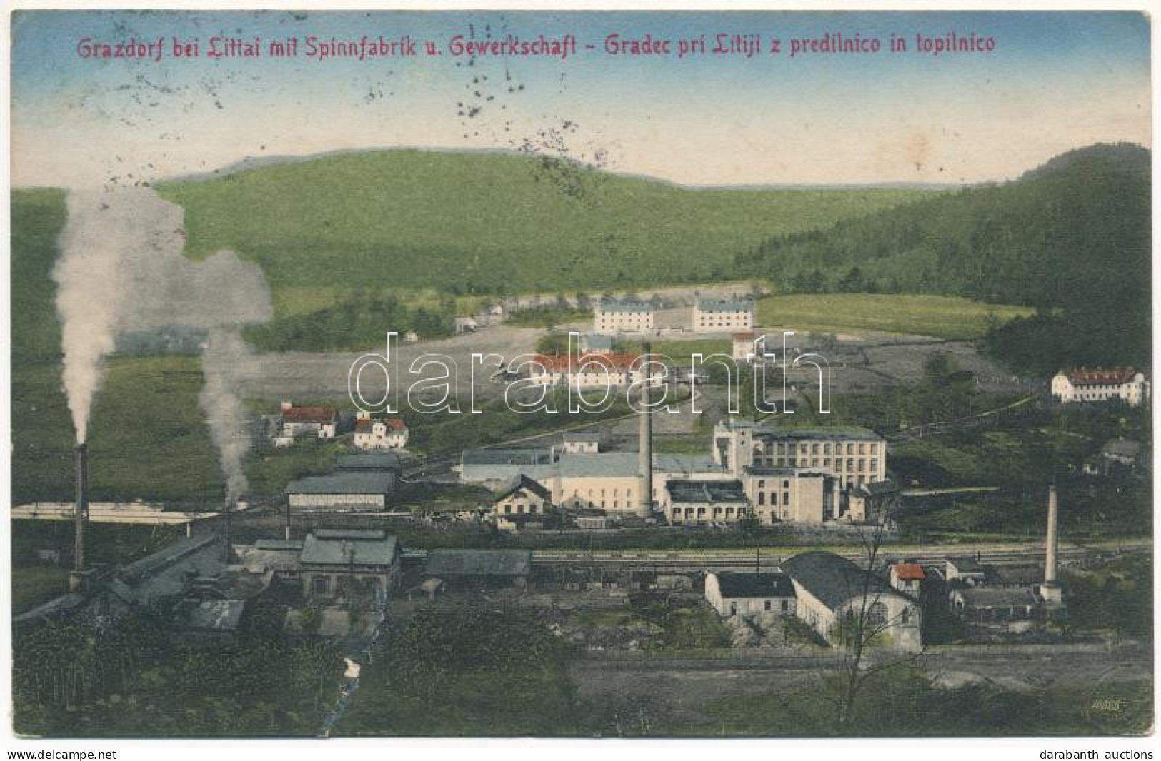 T2/T3 Gradec, Grazdorf (Litija); Spinnfabrik Und Gewerkschaft / Predilnico In Topilnico / Spinning Factory, Mill, Trade  - Ohne Zuordnung