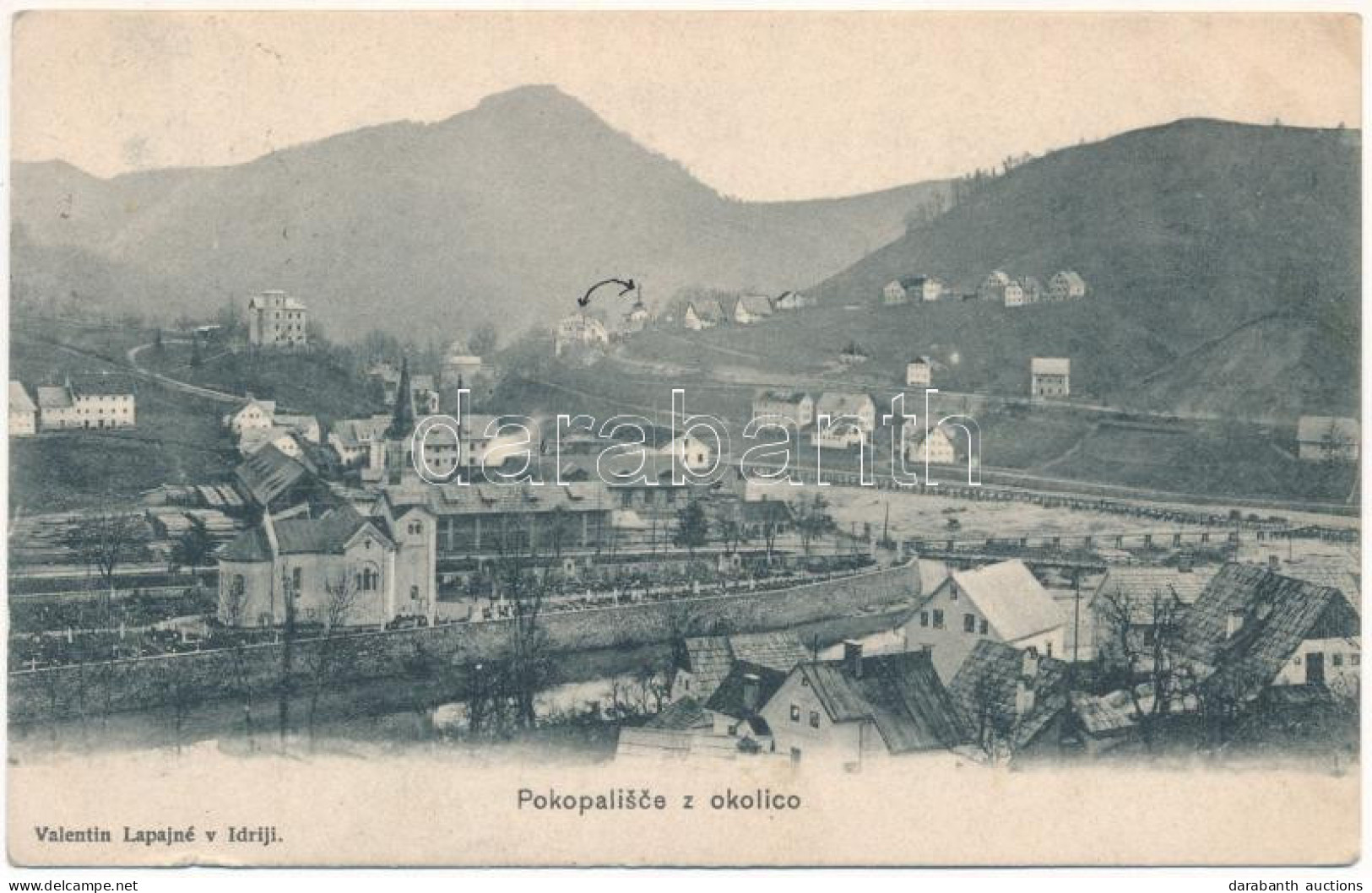 T2/T3 1906 Idrija, Hidria; Pokopalisce Z Okolico / Cemetery - Ohne Zuordnung