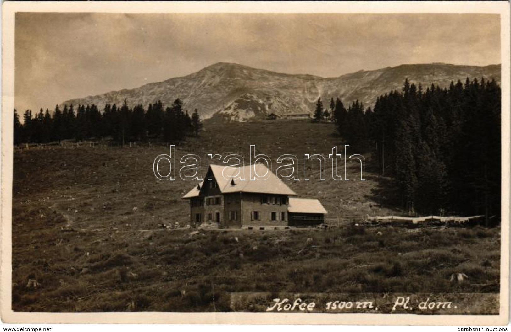 T2/T3 1929 Kofce, Pl. Dom / Mountain Tourist Rest House. Photo - Zonder Classificatie