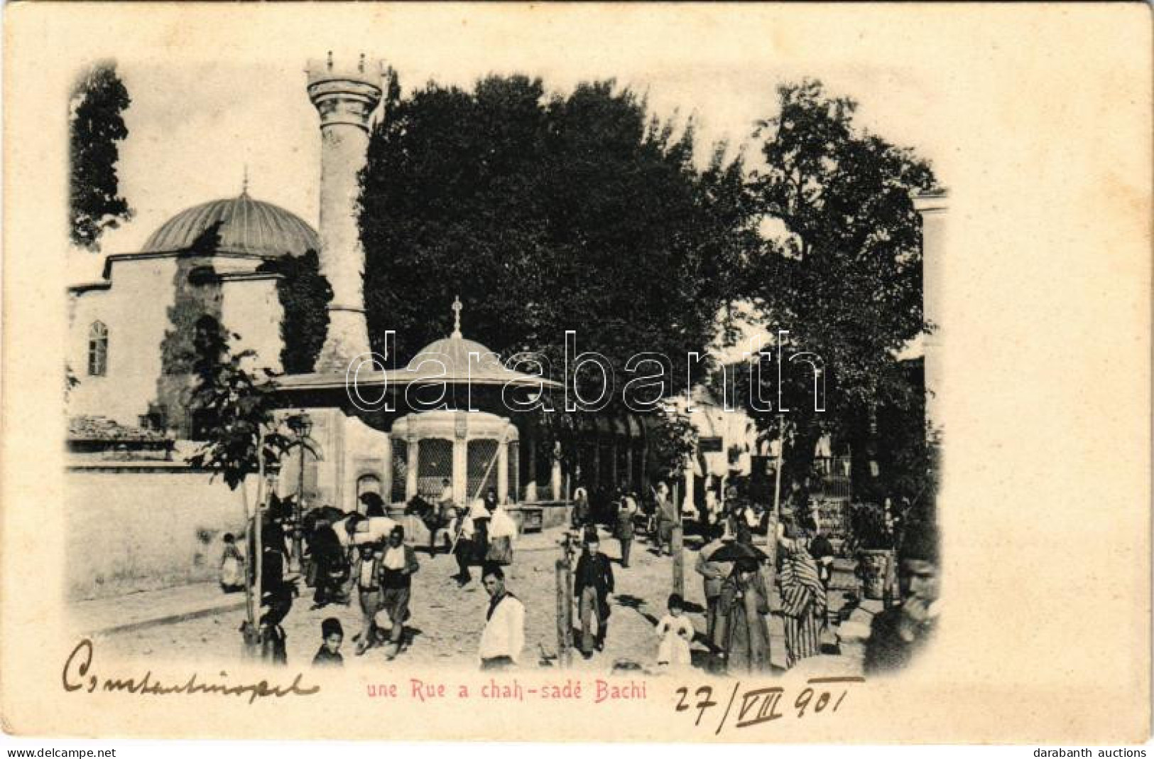* T2 1901 Constantinople, Istanbul; Une Rue A Chah-sadé Bachi / Street View - Non Classés