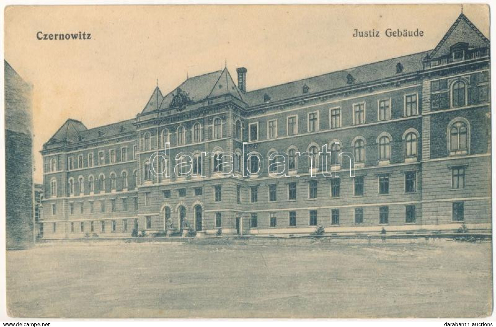 T2/T3 1916 Chernivtsi, Czernowitz, Cernauti, Csernyivci (Bukovina, Bucovina, Bukowina); Justiz Gebäude / Palace Of Justi - Non Classés