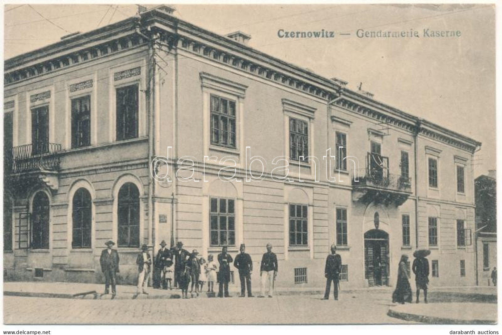 * T2 Chernivtsi, Czernowitz, Cernauti, Csernyivci (Bukovina, Bucovina, Bukowina); Gendarmerie Kaserne. Verlag Moritz Got - Non Classés