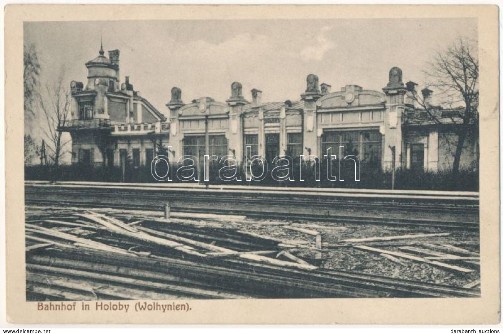 ** T2/T3 Holoby (Wolhynien), Bahnhof / Railway Station During WWI (EK) - Unclassified