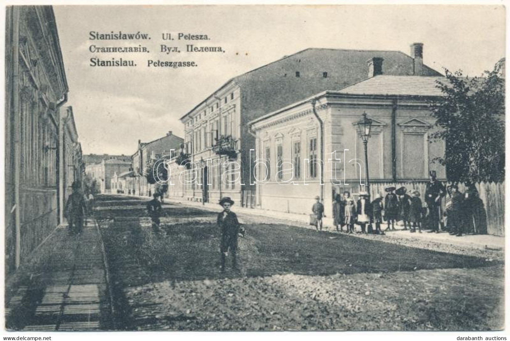 T2/T3 1915 Ivano-Frankivsk, Stanislawów, Stanislau; Ulica Pelesza Street (EK) + "K.u.k. Infanterieregiment No. 88." - Unclassified