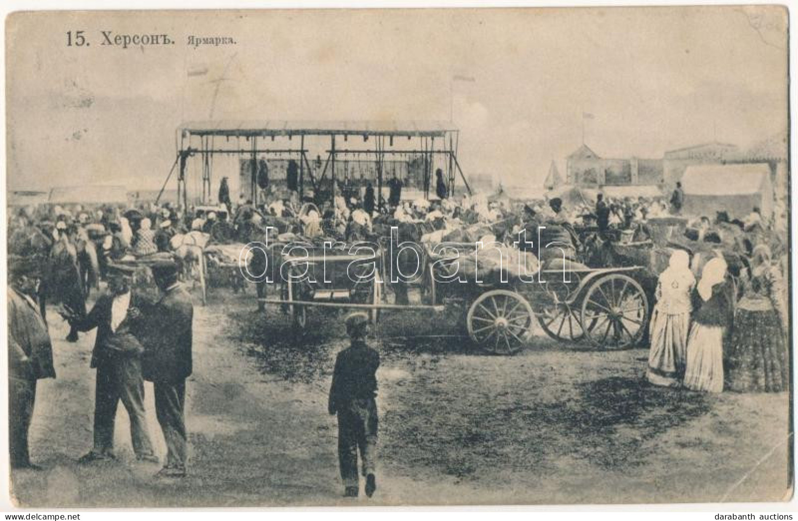* T3 1914 Kherson, Herszon; Market, Fair (EB) - Ohne Zuordnung
